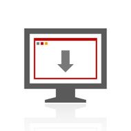 Computer Monitor icon on a white background - ProSeries N78