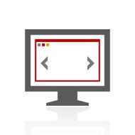 Computer Monitor icon on a white background - ProSeries N81