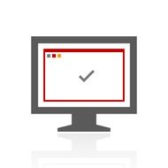 Computer Monitor icon on a white background - ProSeries N83