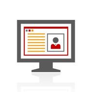 Computer Monitor icon on a white background - ProSeries N84