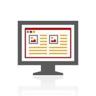 Computer Monitor icon on a white background - ProSeries N88
