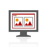 Computer Monitor icon on a white background - ProSeries N93