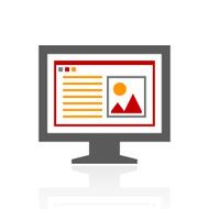 Computer Monitor icon on a white background - ProSeries N94