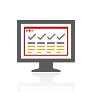 Computer Monitor icon on a white background - ProSeries N95