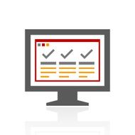 Computer Monitor icon on a white background - ProSeries N96