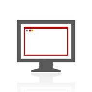 Computer Monitor icon on a white background - ProSeries N97