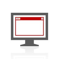 Computer Monitor icon on a white background - ProSeries N98