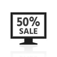 Computer Monitor icon on a white background - PrimeSeries N8