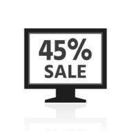 Computer Monitor icon on a white background - PrimeSeries N9