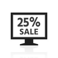 Computer Monitor icon on a white background - PrimeSeries N13