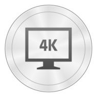 Computer Monitor icon on a round button - SharpSeries N91