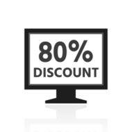 Computer Monitor icon on a white background - PrimeSeries N42