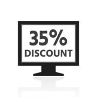 Computer Monitor icon on a white background - PrimeSeries N51