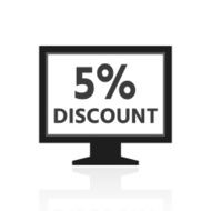 Computer Monitor icon on a white background - PrimeSeries N57
