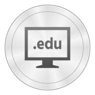 Computer Monitor icon on a round button - SharpSeries N116