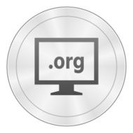 Computer Monitor icon on a round button - SharpSeries N117