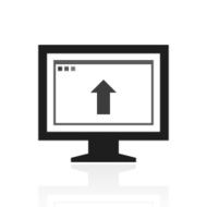 Computer Monitor icon on a white background - PrimeSeries N78