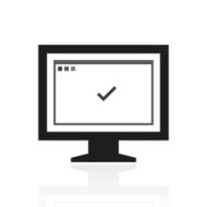 Computer Monitor icon on a white background - PrimeSeries N84