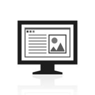 Computer Monitor icon on a white background - PrimeSeries N95