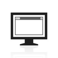 Computer Monitor icon on a white background - PrimeSeries N99