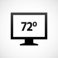 Computer Monitor icon on a white background - ShadeSeries N105