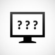 Computer Monitor icon on a white background - ShadeSeries N108