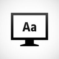 Computer Monitor icon on a white background - ShadeSeries N111