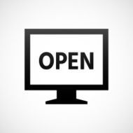 Computer Monitor icon on a white background - ShadeSeries N116