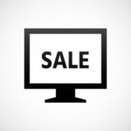 Computer Monitor icon on a white background - ShadeSeries N120