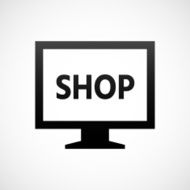 Computer Monitor icon on a white background - ShadeSeries N122