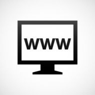 Computer Monitor icon on a white background - ShadeSeries N124