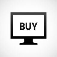 Computer Monitor icon on a white background - ShadeSeries N130
