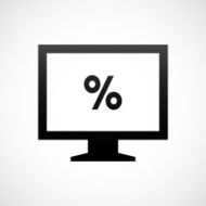 Computer Monitor icon on a white background - ShadeSeries N138