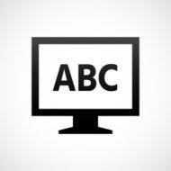 Computer Monitor icon on a white background - ShadeSeries N139