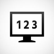 Computer Monitor icon on a white background - ShadeSeries N140