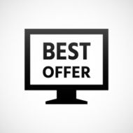 Computer Monitor icon on a white background - ShadeSeries N141