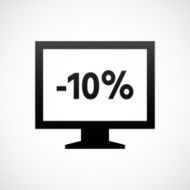 Computer Monitor icon on a white background - ShadeSeries N160