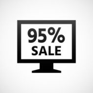 Computer Monitor icon on a white background - ShadeSeries N163