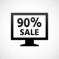 Computer Monitor icon on a white background - ShadeSeries N164