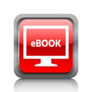 Computer Monitor icon on a square button - RubyRedSeries N88