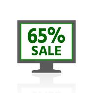 Computer Monitor icon on a white background - FreshSeries N4