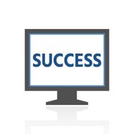 Computer Monitor icon on a white background - RoyalSeries N86