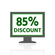 Computer Monitor icon on a white background - FreshSeries N40