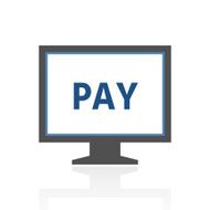 Computer Monitor icon on a white background - RoyalSeries N101