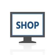 Computer Monitor icon on a white background - RoyalSeries N106