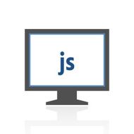Computer Monitor icon on a white background - RoyalSeries N109
