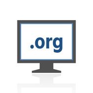 Computer Monitor icon on a white background - RoyalSeries N117