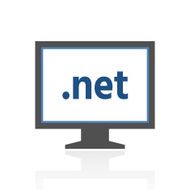 Computer Monitor icon on a white background - RoyalSeries N118