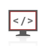 Computer Monitor icon on a white background - ProSeries N104