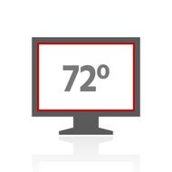 Computer Monitor icon on a white background - ProSeries N105